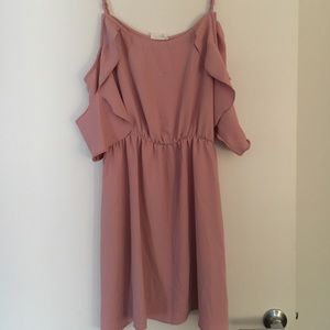 Cold Shoulder Blush Dress